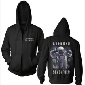 Avenged Sevenfold Astronaut Full Zip Sweatshirt Jacket Hoodie Size 2X